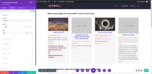 Divi Query Builder Layout Options