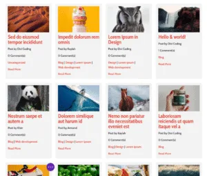 Grid Layout - Feature - Divi Query Builder