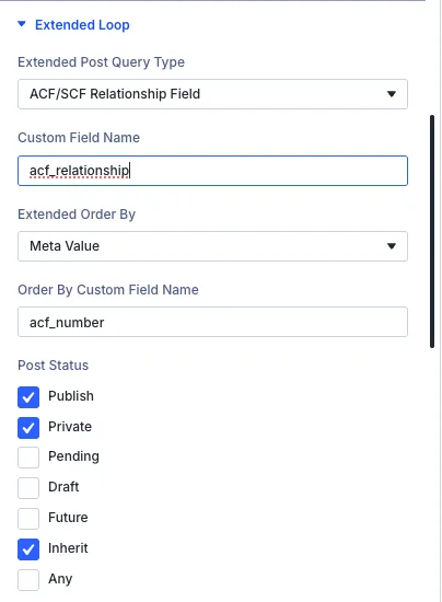 Divi Extended Loop - VB - ACF Based Loop