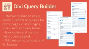 Divi Query Builder Poster